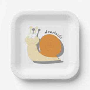 Plato De Papel Caracol personalizado personalizado