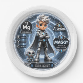 Plato De Papel Carácter de Magnesio ATOMIVRA