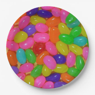 Plato De Papel Caramelo colorido del jellybean