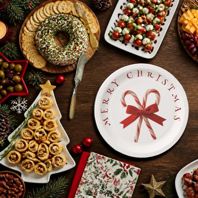 Plato De Papel Caramelos de Navidad Feliz Navidad (Subido por el creador)