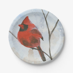 Plato De Papel Cardinal