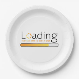 Plato De Papel Carga - El éxito comienza con un paso