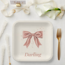 Cariño Lindo Lazo Rosa Coquette Estético Papel 