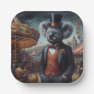 Plato De Papel Carnaval de Koala