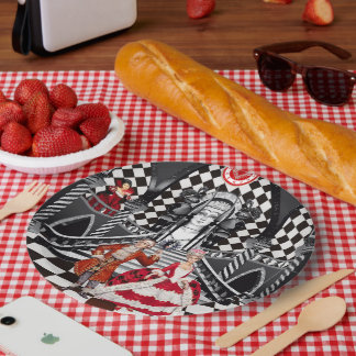 Plato De Papel Carnaval en una tierra mágica