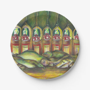 Plato De Papel Carne de dulces