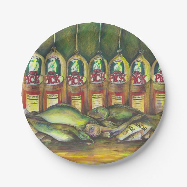 Plato De Papel Carne de dulces (Anverso)