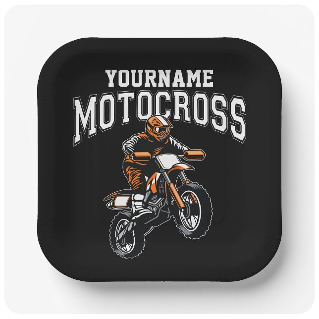 Plato De Papel Carreras personalizada de moto-cruz sucia para cic (Subido por el creador)