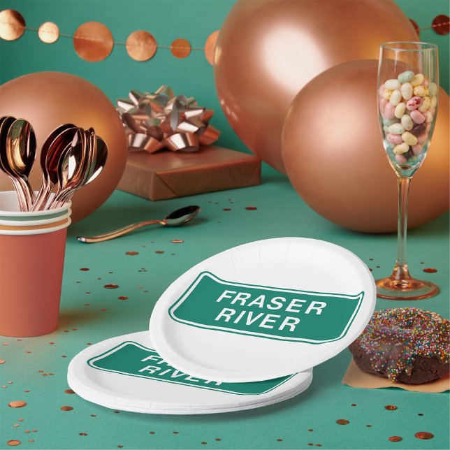 Plato De Papel Carretera del río Fraser Rótulo British Columbia C (Subido por el creador)