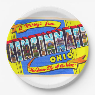 Plato De Papel Carta grande Cincinnati Ohio OH