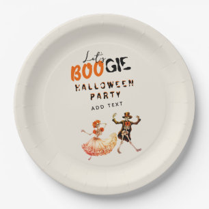Plato De Papel Cartel de bienvenida de BoOGIE Skeleton Day Of Mue