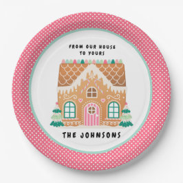 Plato De Papel Casa de caramelos | Navidades Cookie Exchange