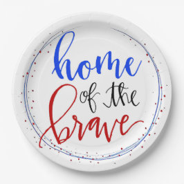 Plato De Papel Casa de los valientes