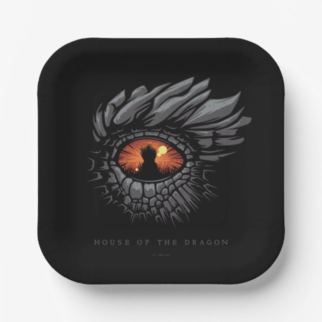 Plato De Papel CASA DEL DRAGÓN | Ojo Dragón (Anverso)