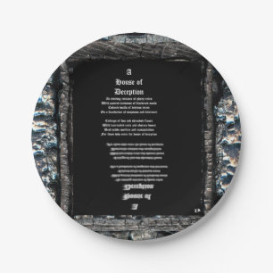 Plato De Papel Casa del engaño