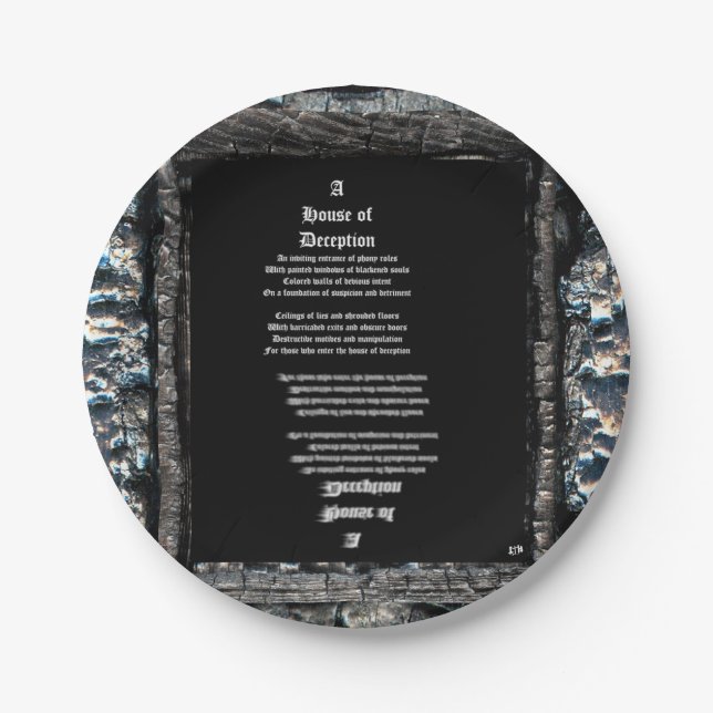 Plato De Papel Casa del engaño (Anverso)