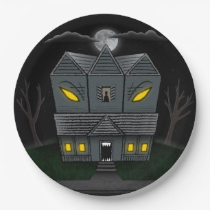 Plato De Papel Casa Monstrual de Hauned