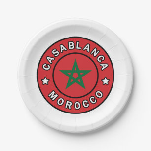 Plato De Papel Casablanca Marruecos