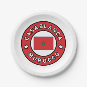 Plato De Papel Casablanca Marruecos