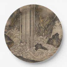 Cascada (arte paisajístico japonés) (Kano Motonobu