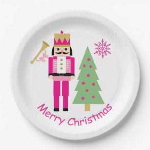 Plato De Papel Cascanueces, árbol de navidad