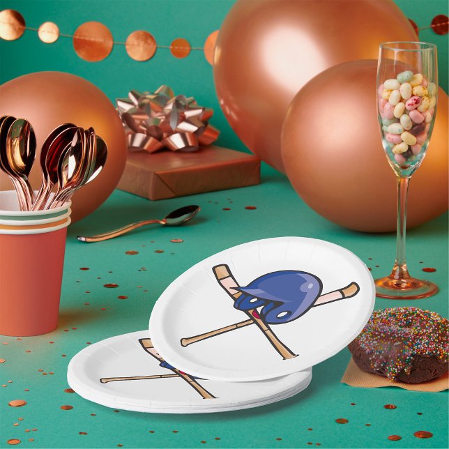 Plato De Papel Cascos de béisbol y deportes náuticos (Subido por el creador)