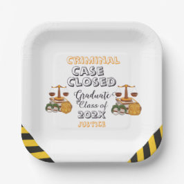 Plato De Papel Case Closed Graduation Funny Criminal justice 