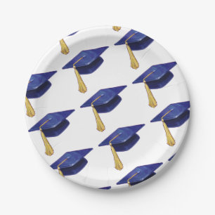 Plato De Papel Casquillo de la graduación