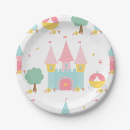 Plato De Papel Castillo de Fairytale