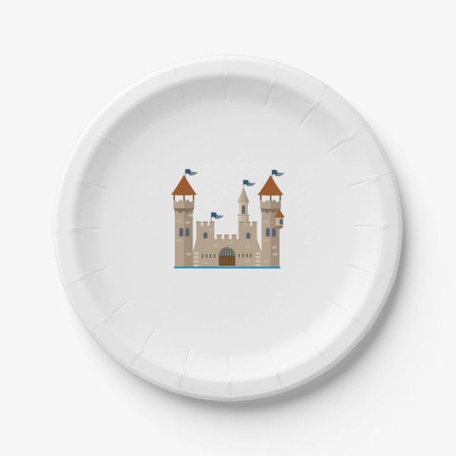 Plato De Papel Castillo de Knight (Anverso)