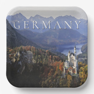 Plato De Papel Castillo de Neuschwanstein Alemania, Baviera