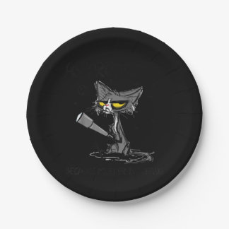 Plato De Papel Cat Lover Gift | Regalo Para Gato Perenne