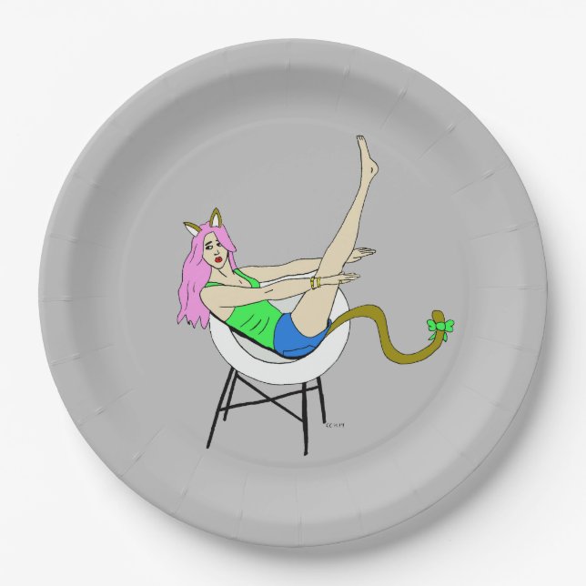 Plato De Papel catadora (Anverso)