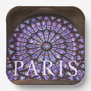 Plato De Papel Catedral de Notre Dame París, Francia