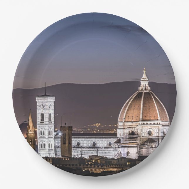 Plato De Papel Catedral - Florencia Italia (Anverso)