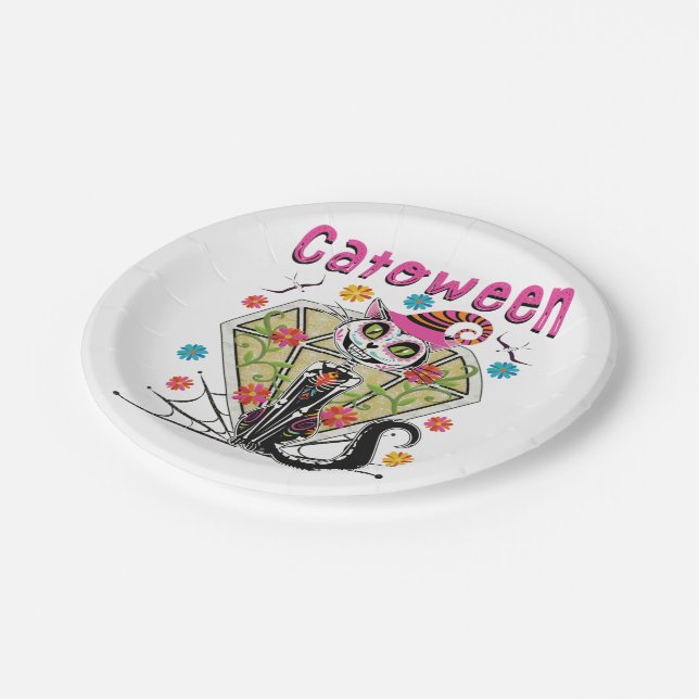 Plato De Papel Catoween Halloween (Angular)