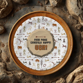 Plato De Papel Caveman Chronicles Paper Plate
