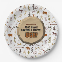 Plato De Papel Caveman Chronicles Paper Plate