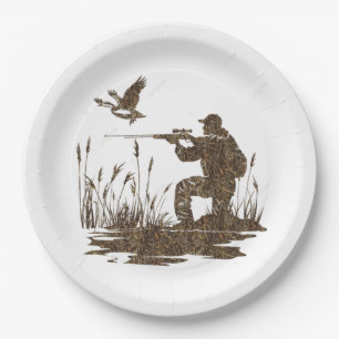 Plato De Papel Caza