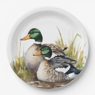 Plato De Papel Caza de patos