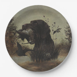 Plato De Papel Caza de Woodcock con puntero de hilo alámbrico ale