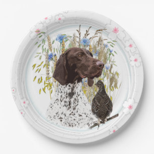 Plato De Papel Cazadores , socios para la vida GSP Placas de pape