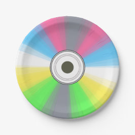 Plato De Papel CD falso del friki