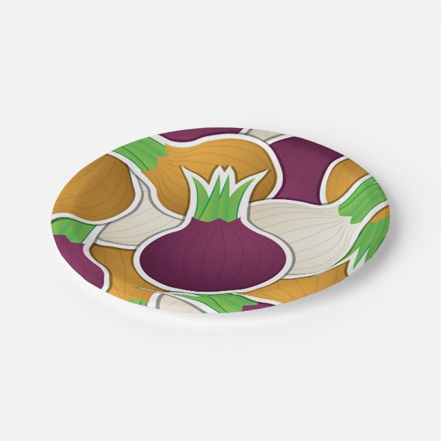 Plato De Papel Cebollas mixtas funky (Angular)