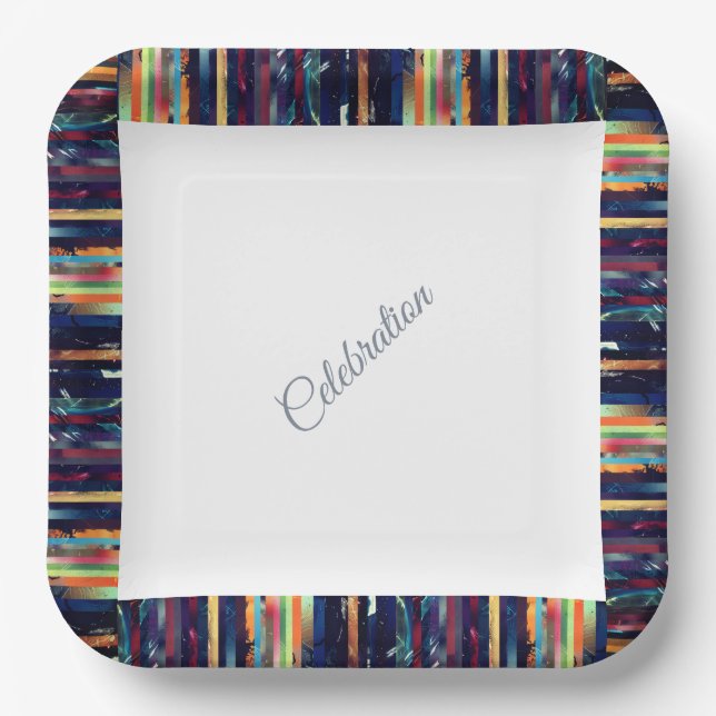 Plato De Papel Celebración (Anverso)
