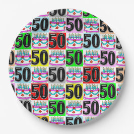 PLATO DE PAPEL CELEBRACIÓN DE 50 AÑOS