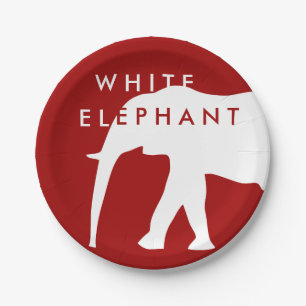 Plato De Papel Celebración de días festivos moderna del elefant