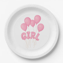 Celebración de globo de bebé niña rosa - Hermosa g