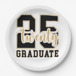 Plato De Papel Celebración de la graduación de 2025