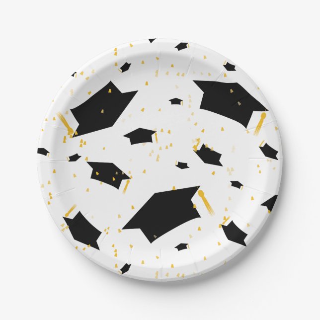 Plato De Papel Celebración de la graduación - placa de papel (Anverso)